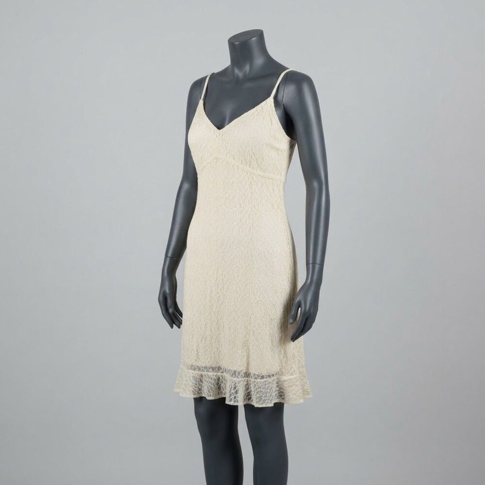 Lola Grace Cream Lace Slip Dress Size L